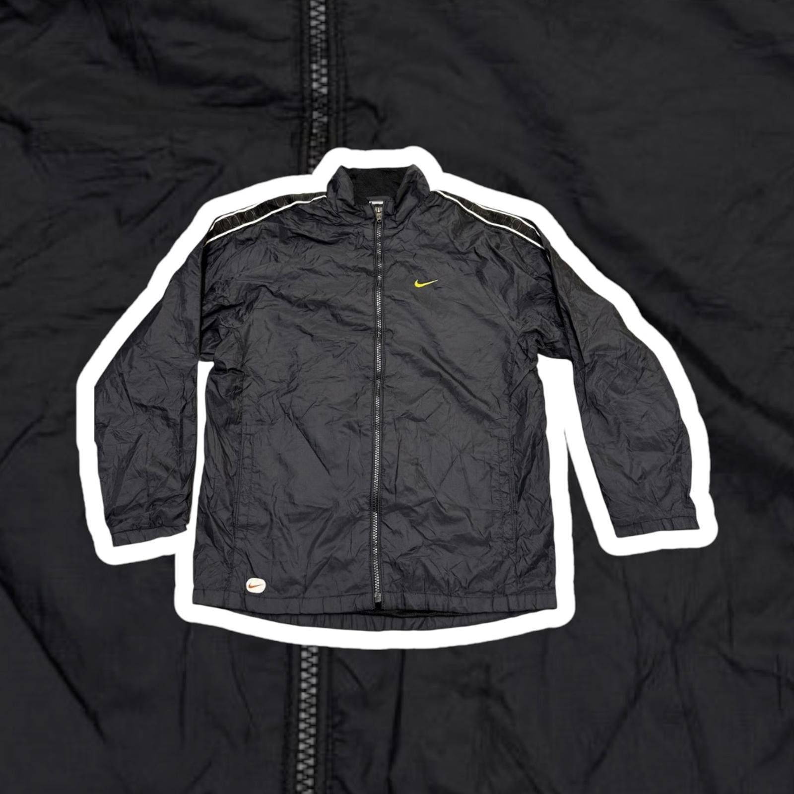 Nike Nike Black Lightweight Jacket with Yellow Logo Size US M / EU 48-50 / 2 - 1 Thumbnail