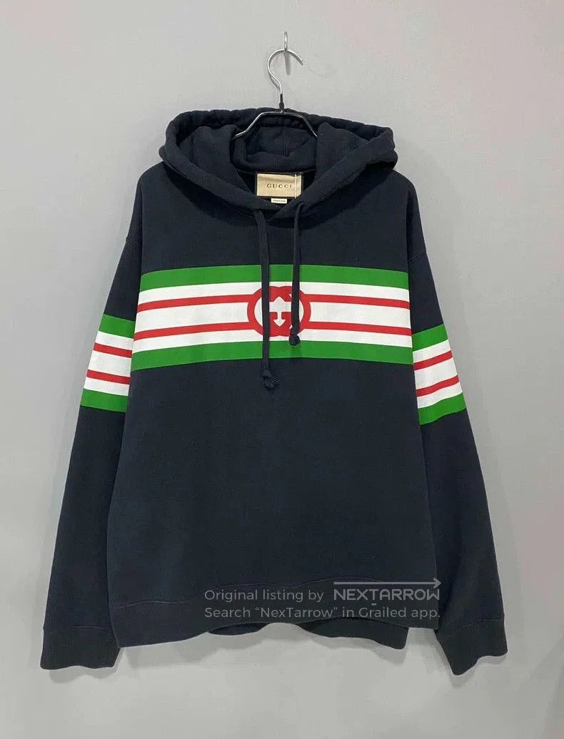 Gucci Gucci Color Block Stripe Hoodie. Size US XL / EU 56 / 4 - 2 Thumbnail