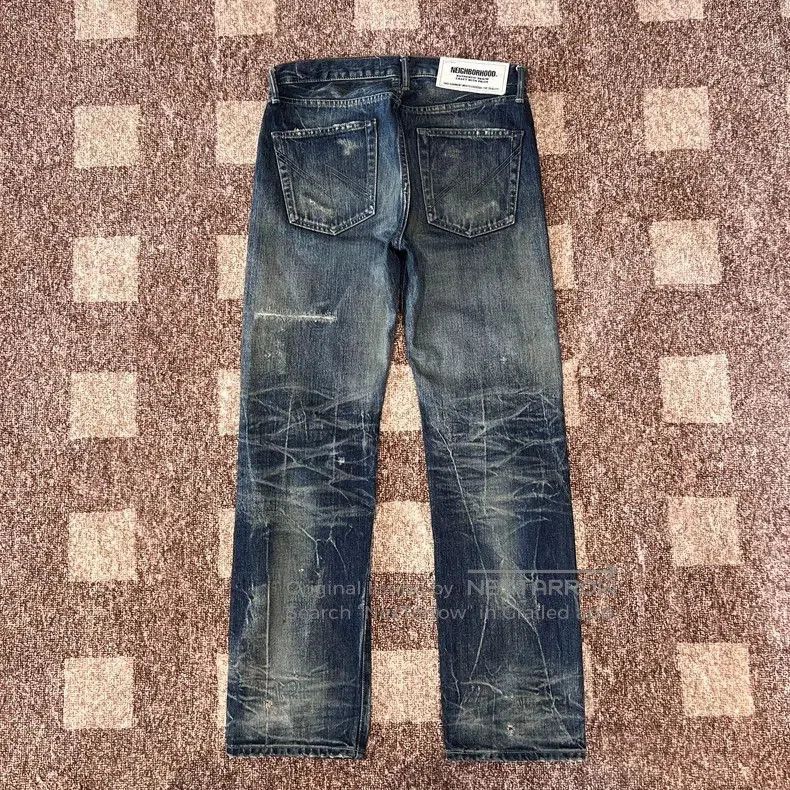 Neighborhood NEIGHBORHOOD 20SS Distressed Denim Jeans. Size US 32 / EU 48 - 4 Thumbnail