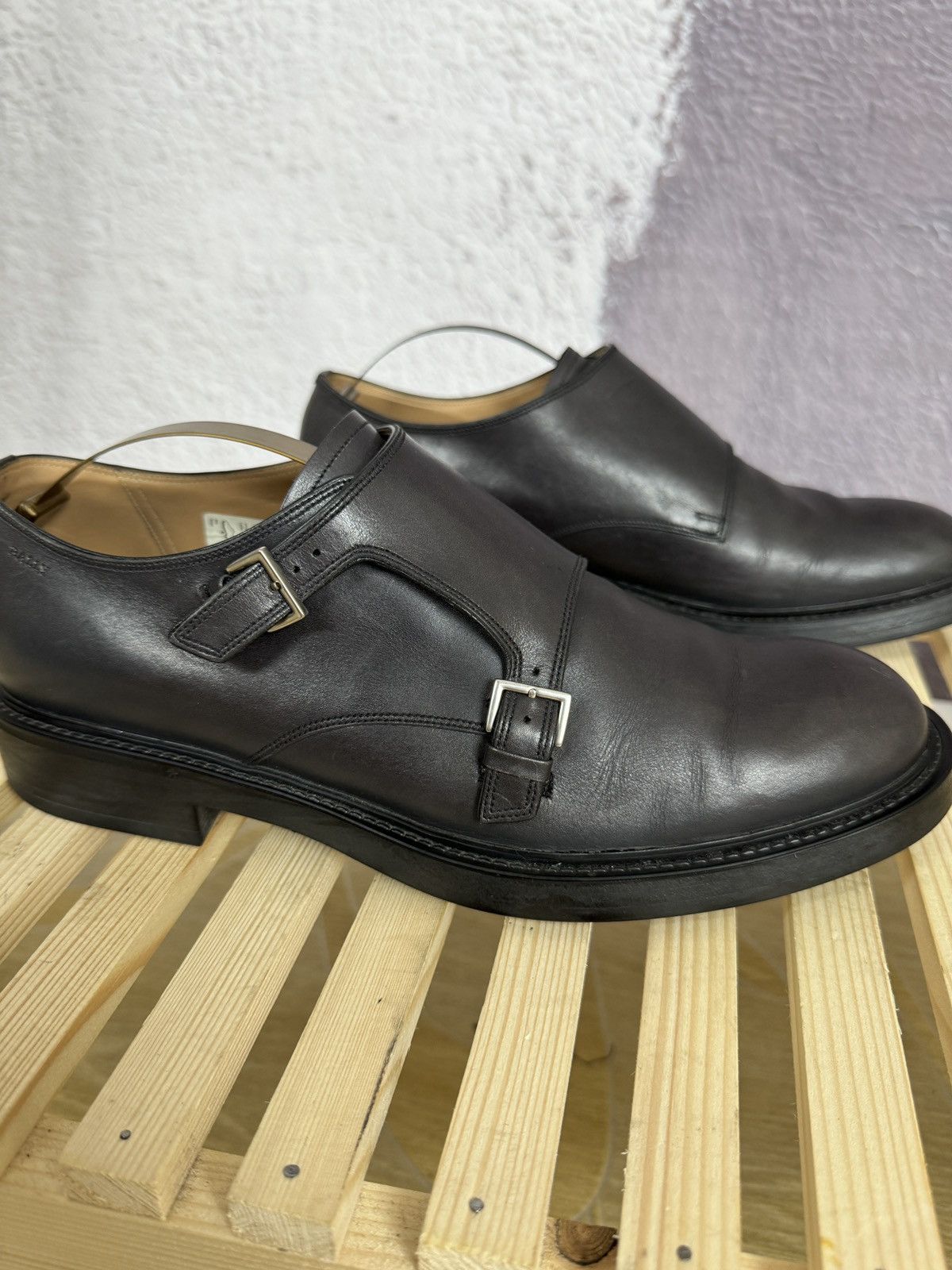 Bally Bally Switzerland double monk leather casual formal shoes Size US 9 / EU 42 - 4 Thumbnail