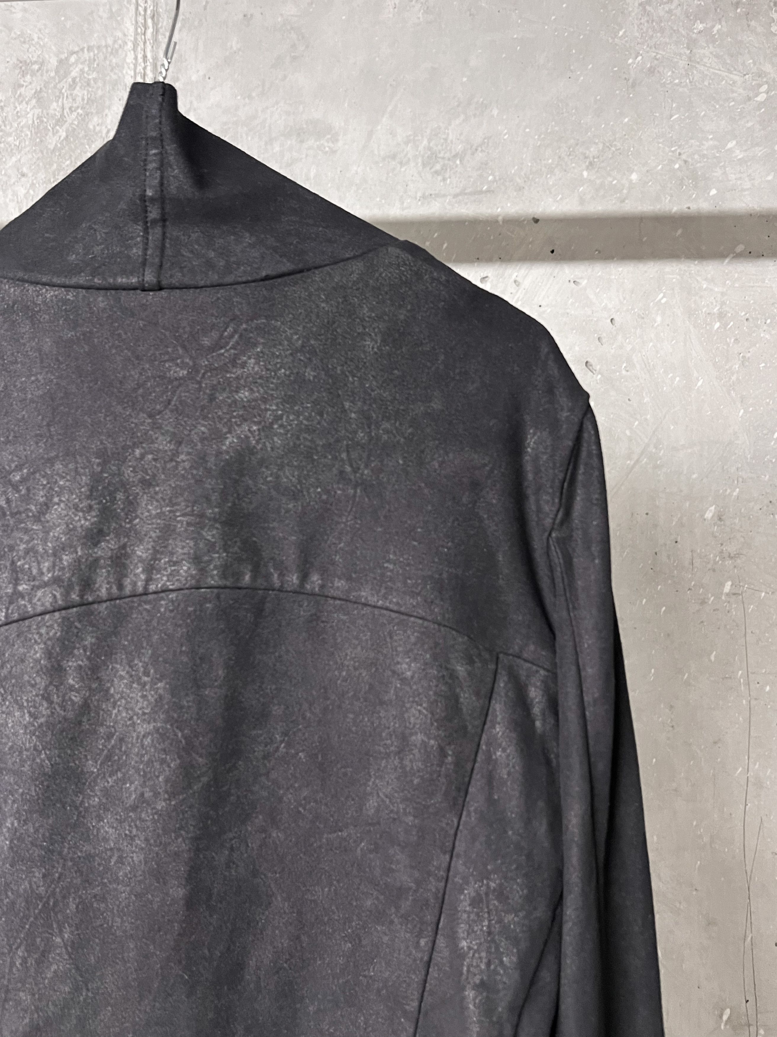 Japanese Brand Textured Black Architectural Wrap Jacket Size L / US 10 / IT 46 - 4 Thumbnail
