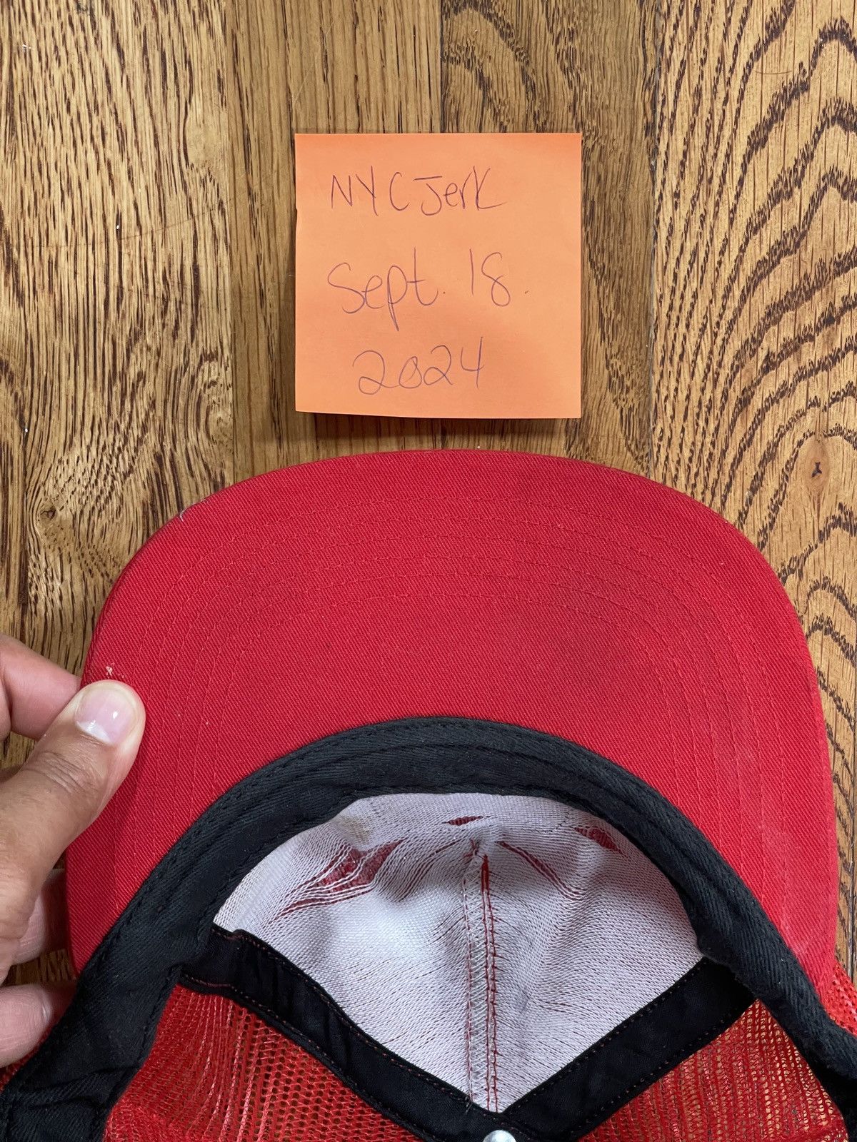 Supreme Supreme King Alpha Queen Omega Trucker Hat Cap Red Size ONE SIZE - 9 Thumbnail