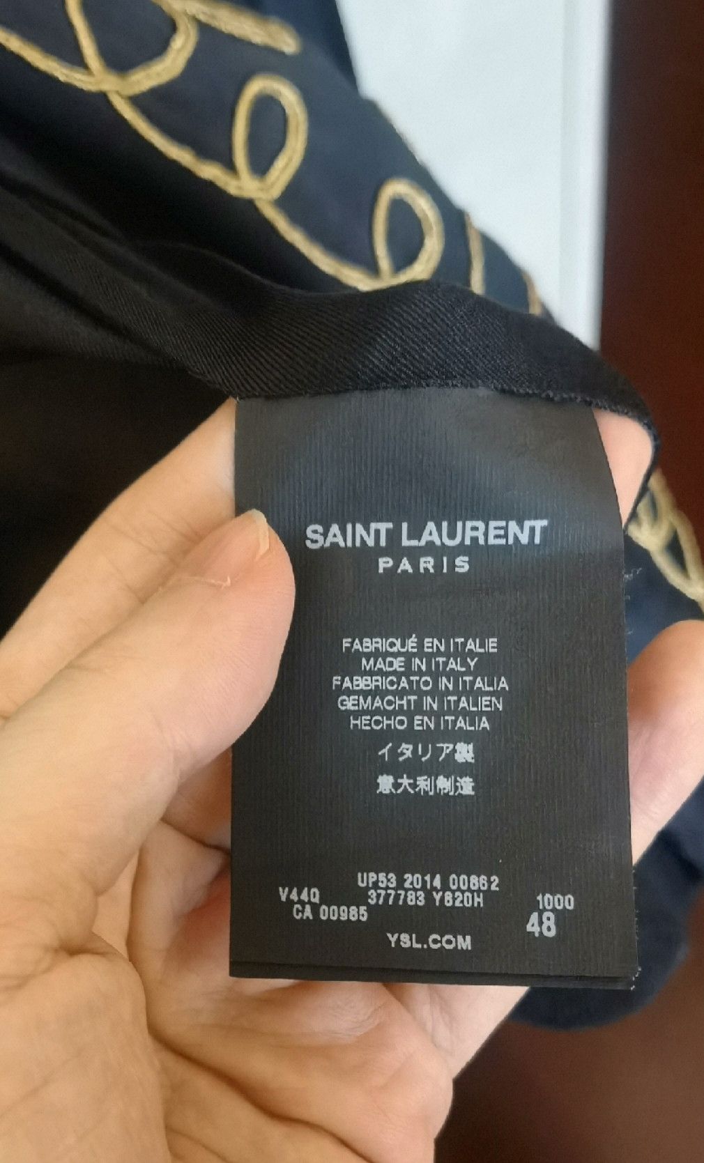 Yves Saint Laurent Saint Laurent SLP 15SS Silk Bomber Jacket. Size US M / EU 48-50 / 2 - 3 Thumbnail
