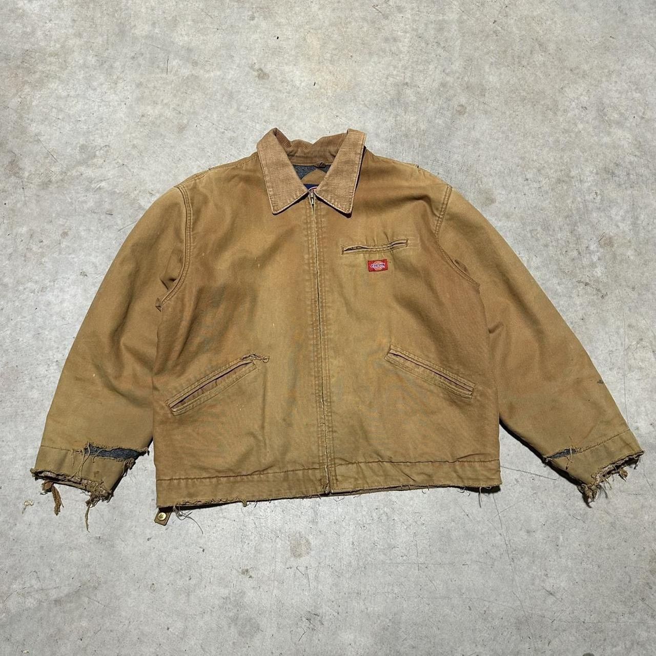Dickies Tan Dickies jacket with a distressed XL Size US XL / EU 56 / 4 - 1 Thumbnail