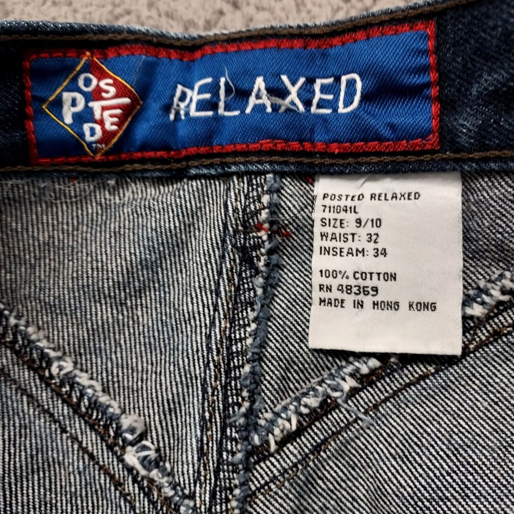 Vintage Posted Relaxed Vintage Blue Jeans 32x34 Mom High Waisted Cowgirl Western Womens Jeans Size 24" / US 00 / IT 34 - 3 Thumbnail