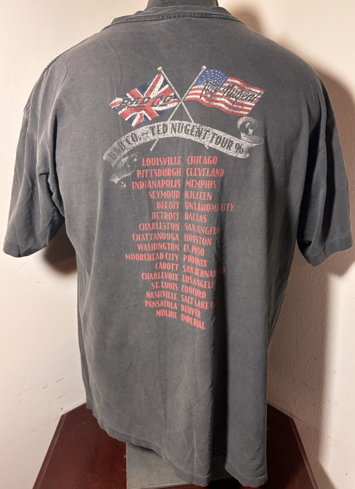 Band Tees × Vintage Vintage 96 ted nugent X bad company tour shirt Size US XL / EU 56 / 4 - 2 Thumbnail