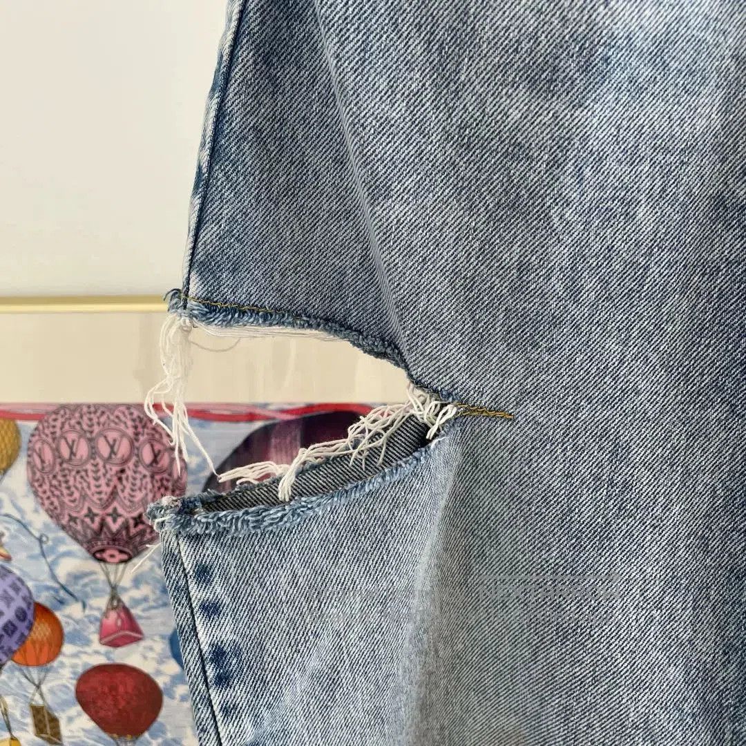 Maison Margiela Maison Margiela Wide-Leg Blue Denim Pants. Size US 36 / EU 52 - 5 Thumbnail