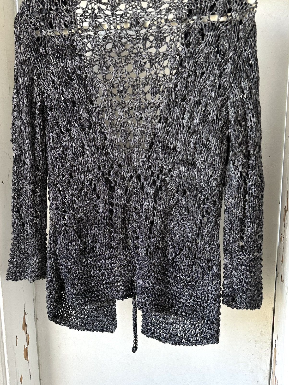 Beauty Beast × If Six Was Nine × Vintage Vintage Knit Grey Cardigan Size S / US 4 / IT 40 - 9 Thumbnail