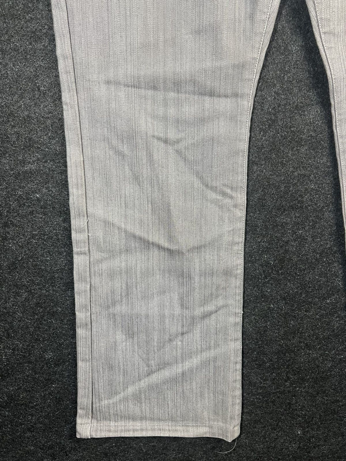 semanticdesign Semantic Design Flare Wide Leg Jeans Pin Stripe Punk Bondage Size US 33 - 5 Thumbnail