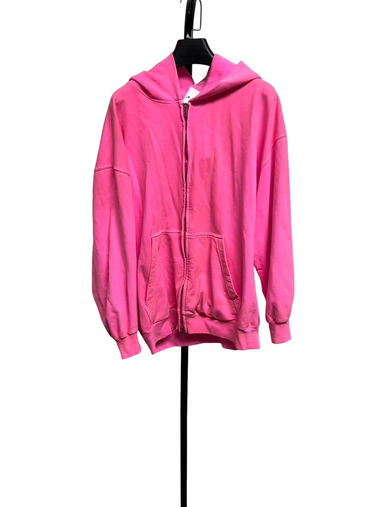 Balenciaga Balenciaga Pink Zip Hoodie Size S Size S / US 4 / IT 40 - 1 Thumbnail