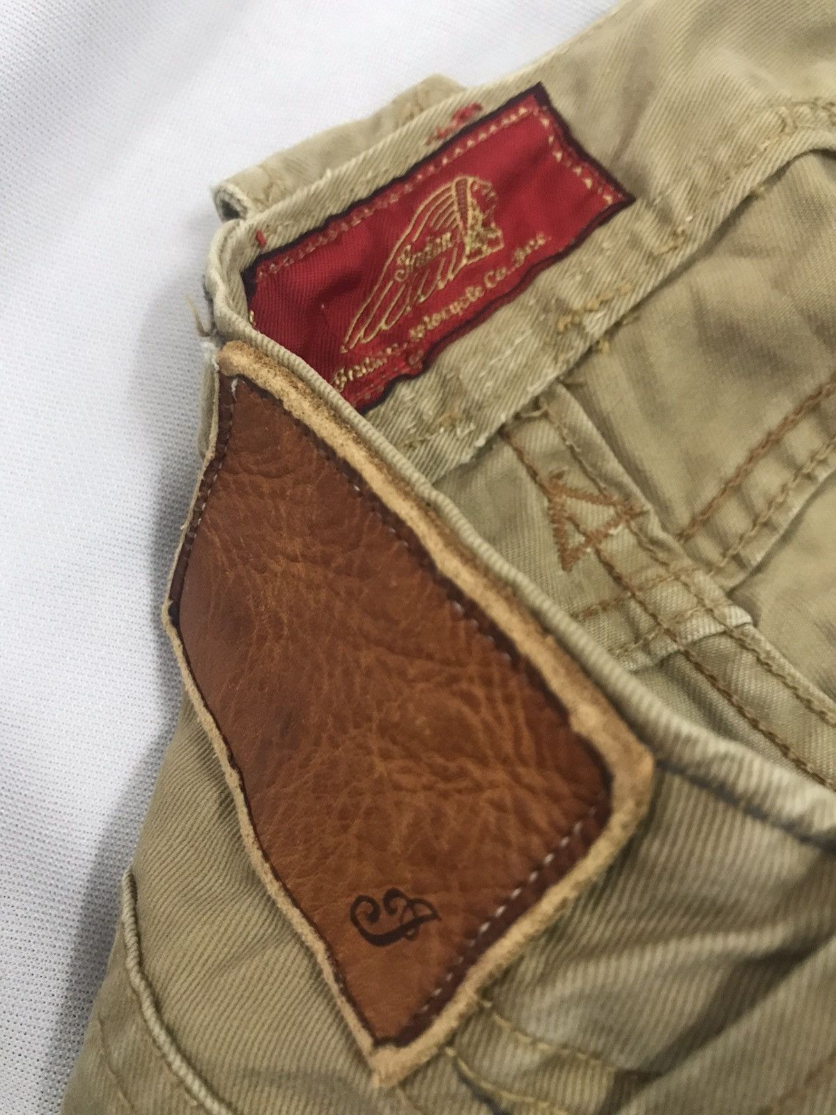 Indian Motorcycle × Japanese Brand Indian Biker Motorcycle Pants - Flare Leg Zipped Trousers Size US 30 / EU 46 - 13 Thumbnail
