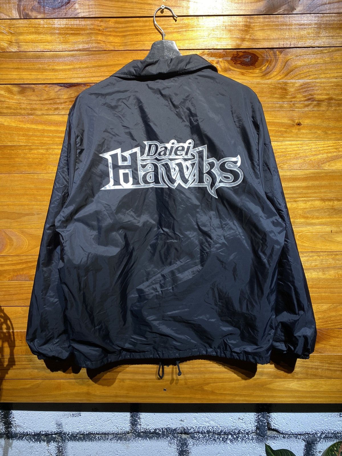 Vintage Vintage United Sport Headline Daiei Hawks Black Nylon Jacket Size US M / EU 48-50 / 2 - 3 Thumbnail