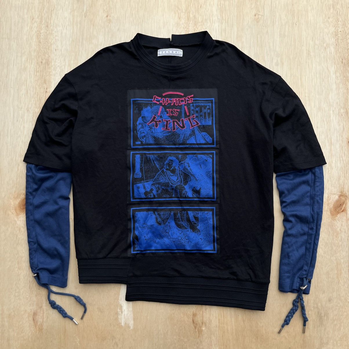 Japanese Brand ZENSAI CHAOS OUTER SKATE HIP HOP ASIAN CULTURE BEAUTY BEAST Size US L / EU 52-54 / 3 - 1 Thumbnail