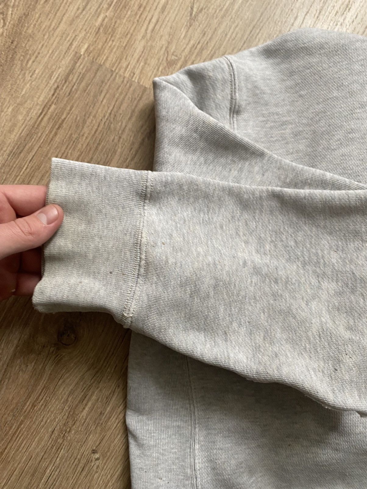 Polo Ralph Lauren × Vintage Vintage Polo Ralph Lauren Y2K tight light grey zip hoodie Size US L / EU 52-54 / 3 - 10 Thumbnail