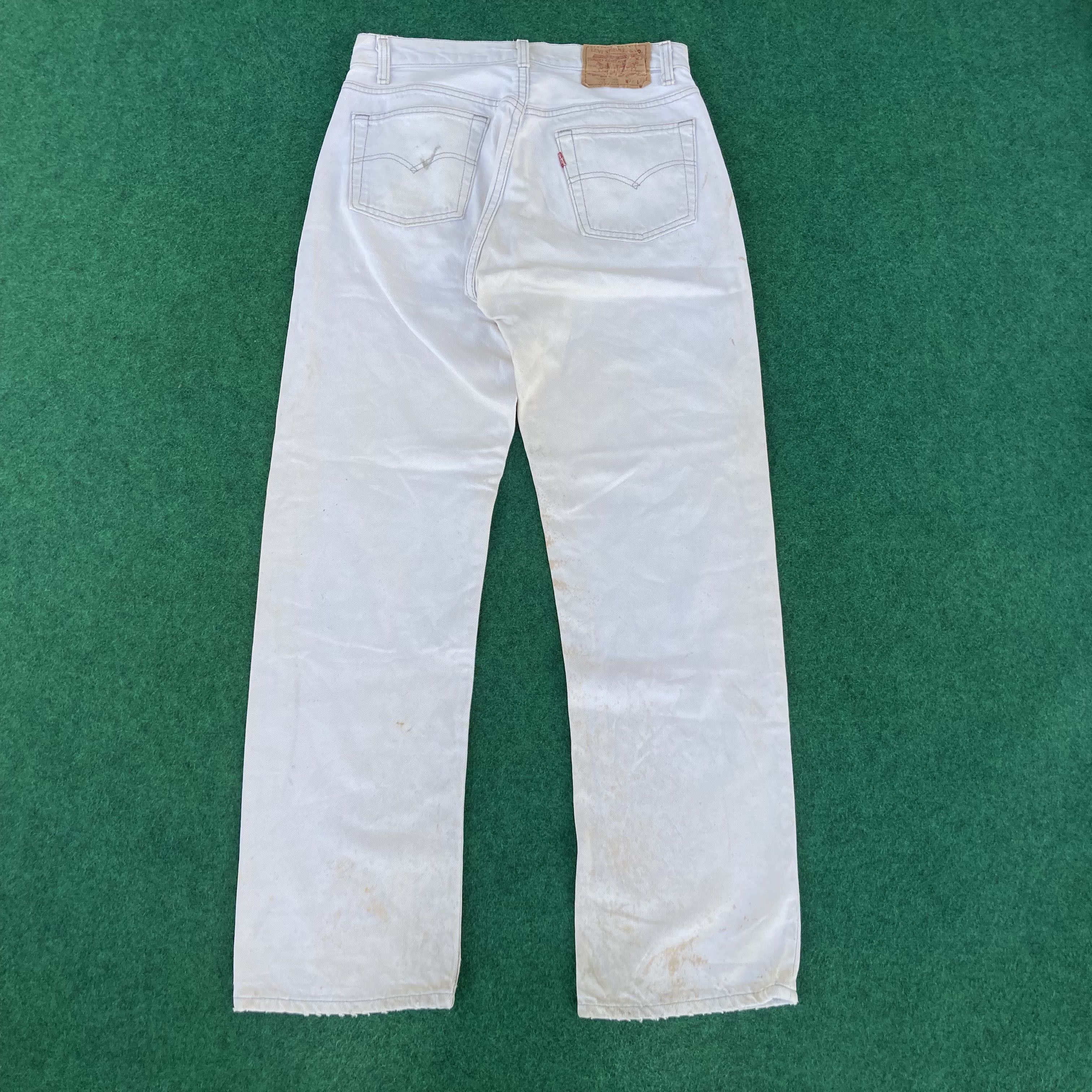Levi's × Vintage Vtg Levis 501 Sz 29 Stains Paint Faded Punk Grunge Jeans Size US 29 - 13 Thumbnail