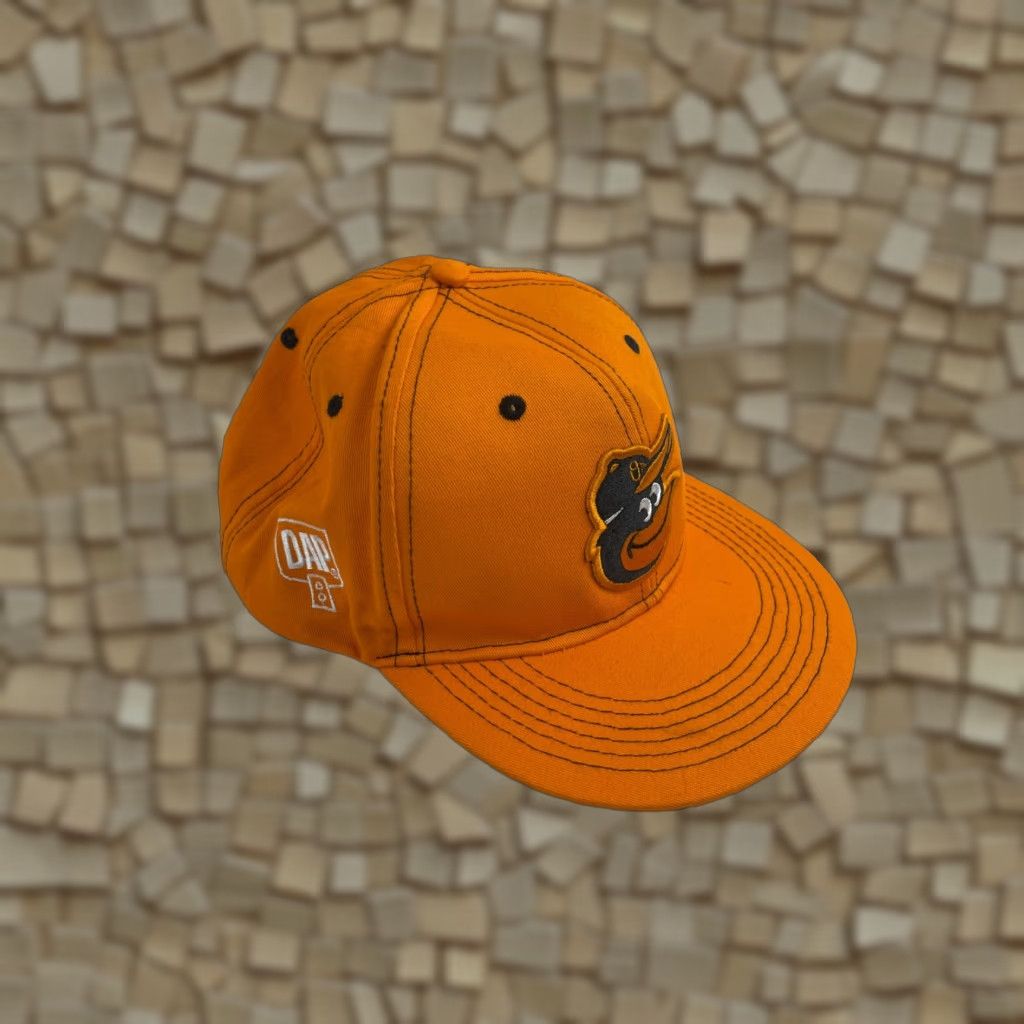 Vintage DAP Cap Dad Against Predators Hat Snap Back Orange Contrast Stitching Adjustable Size ONE SIZE - 1 Thumbnail