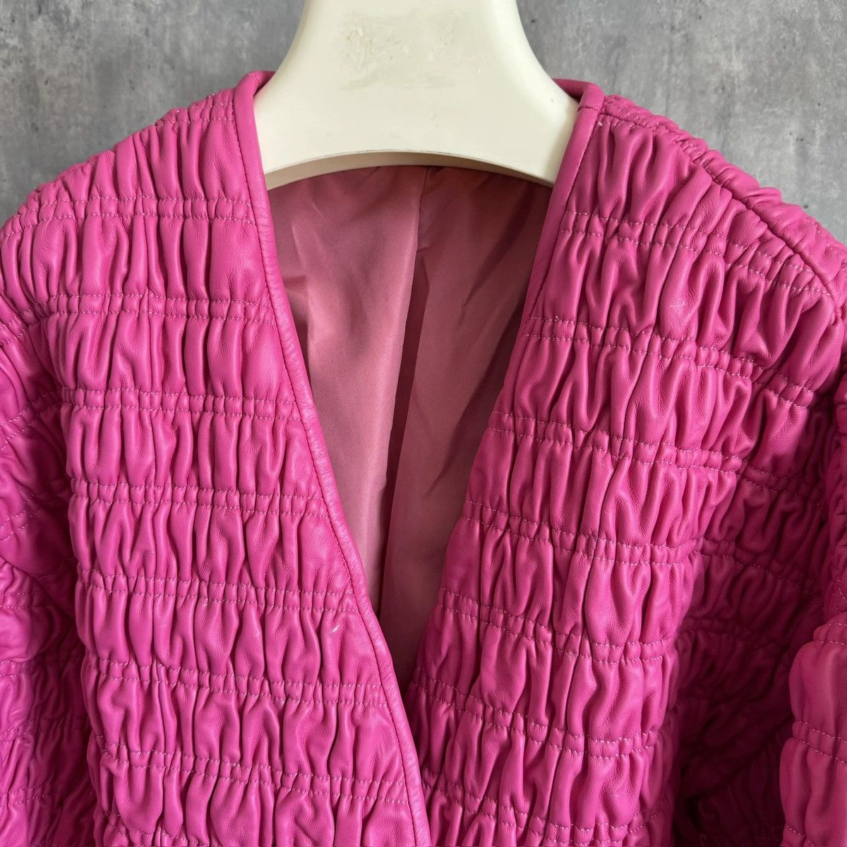 Other Pink real sheep leather jacket Size L / US 10 / IT 46 - 4 Thumbnail