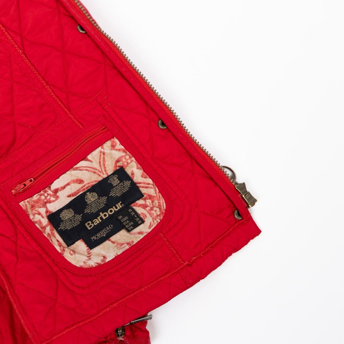 Barbour Barbour Womens Morris Utility Quilted Jacket Red Diamond Size S / US 4 / IT 40 - 8 Thumbnail