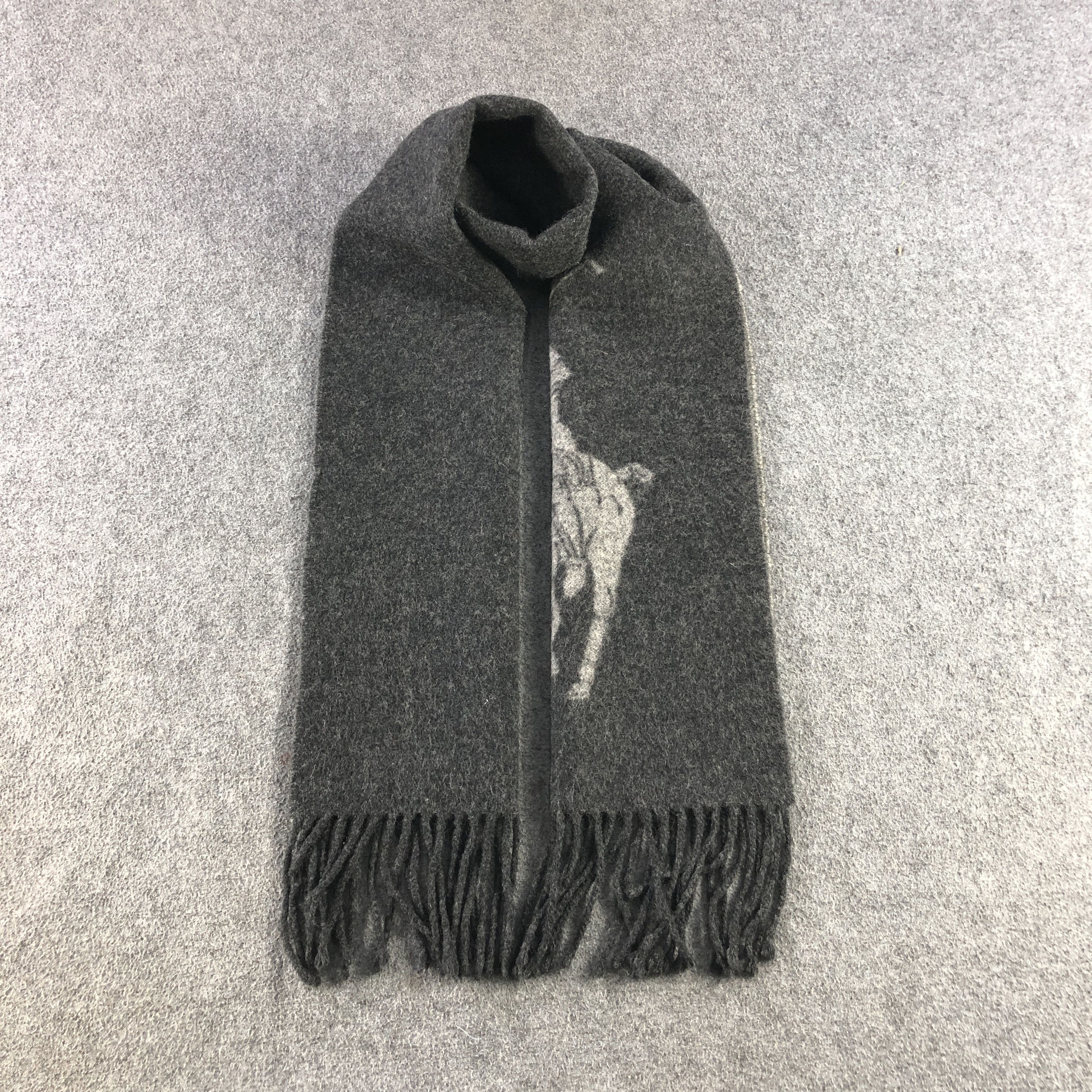 Polo Ralph Lauren Polo Ralph Lauren Big Logo Wool Scarf Muffler V2940 Size ONE SIZE - 5 Thumbnail