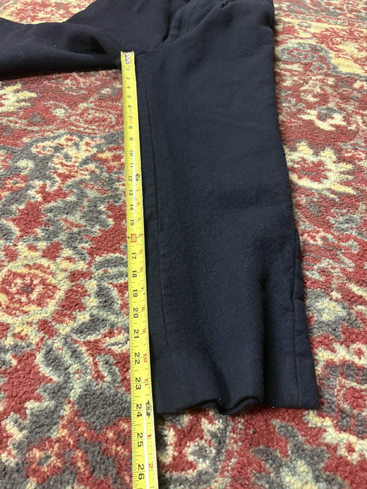 Auralee Auralee Black Light Melton Wide-leg Slacks Size US 28 / EU 44 - 10 Thumbnail