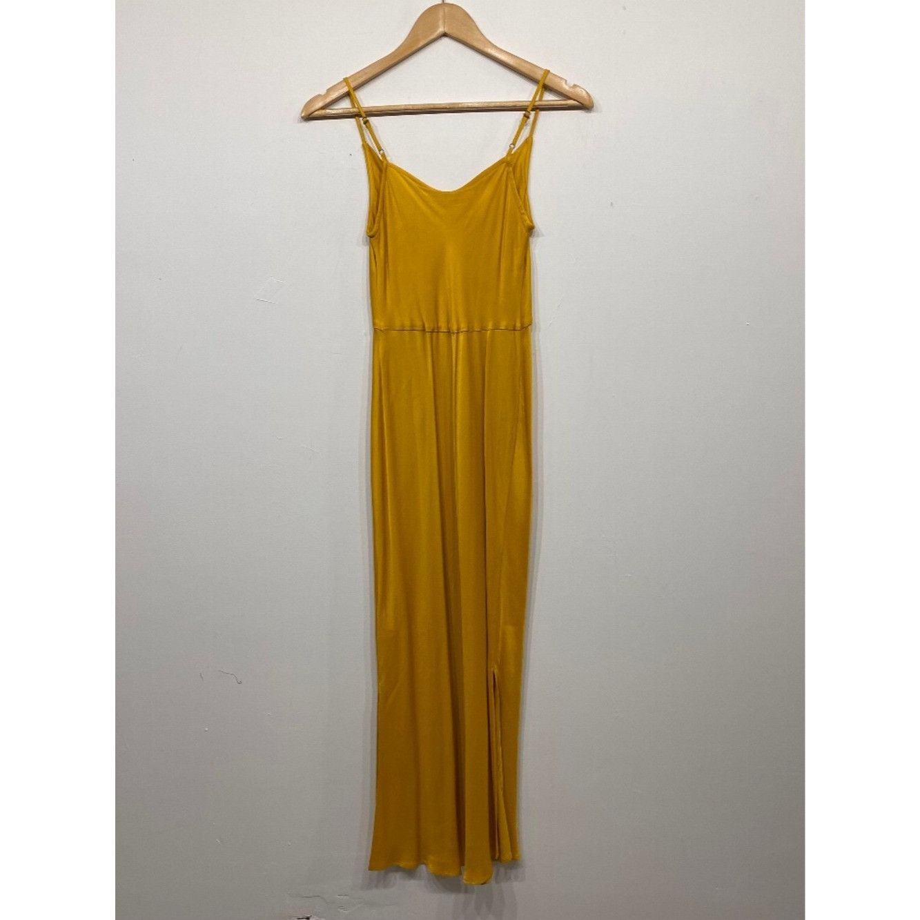 Anthropologie Anthropologie Elyse Bias Slip Midi Dress Canary/Yellow XXS Size XXS / US 00 / IT 34 - 1 Thumbnail