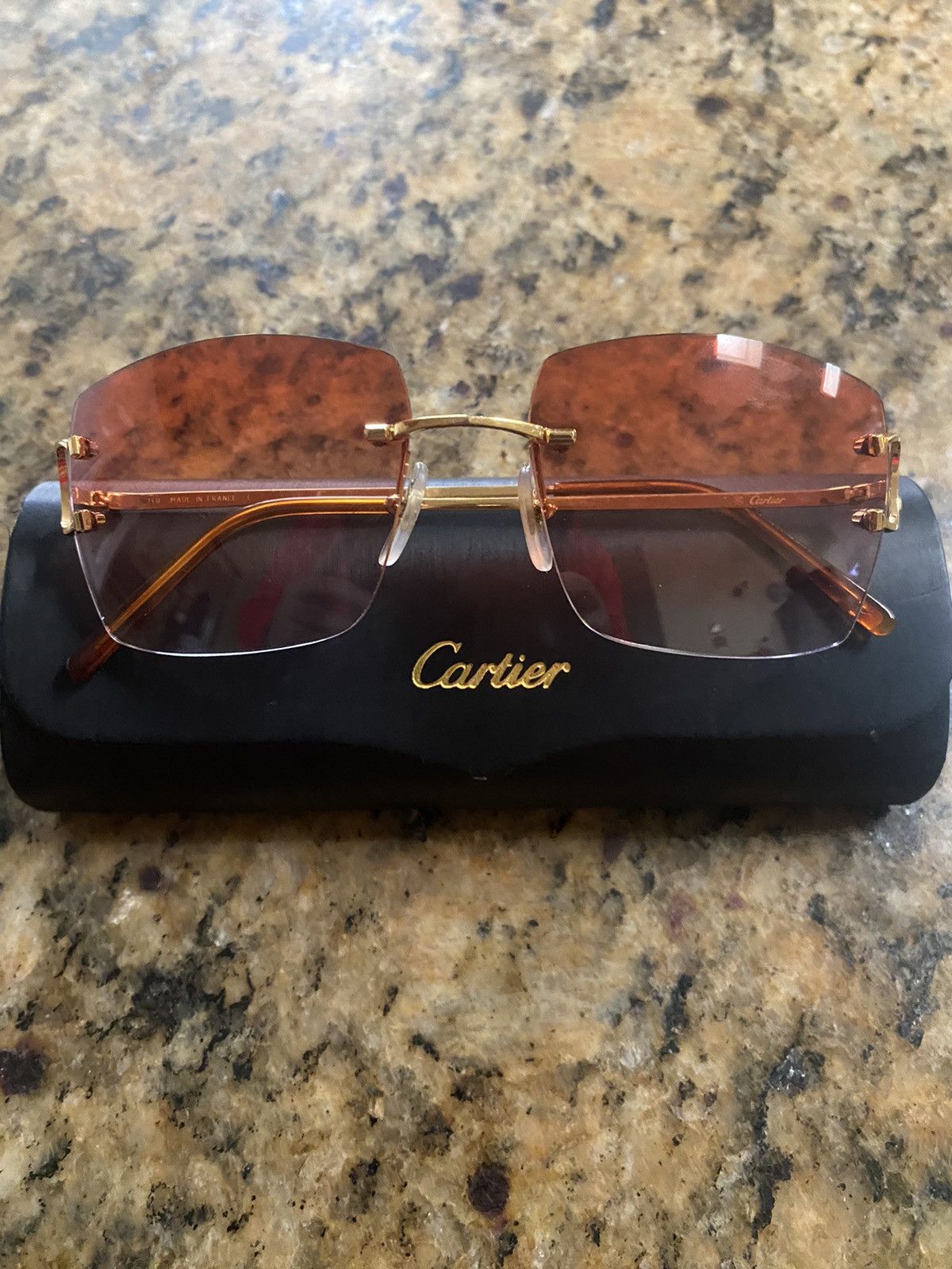 Cartier Cartier Glasses CUSTOM RED 😎 | Grailed