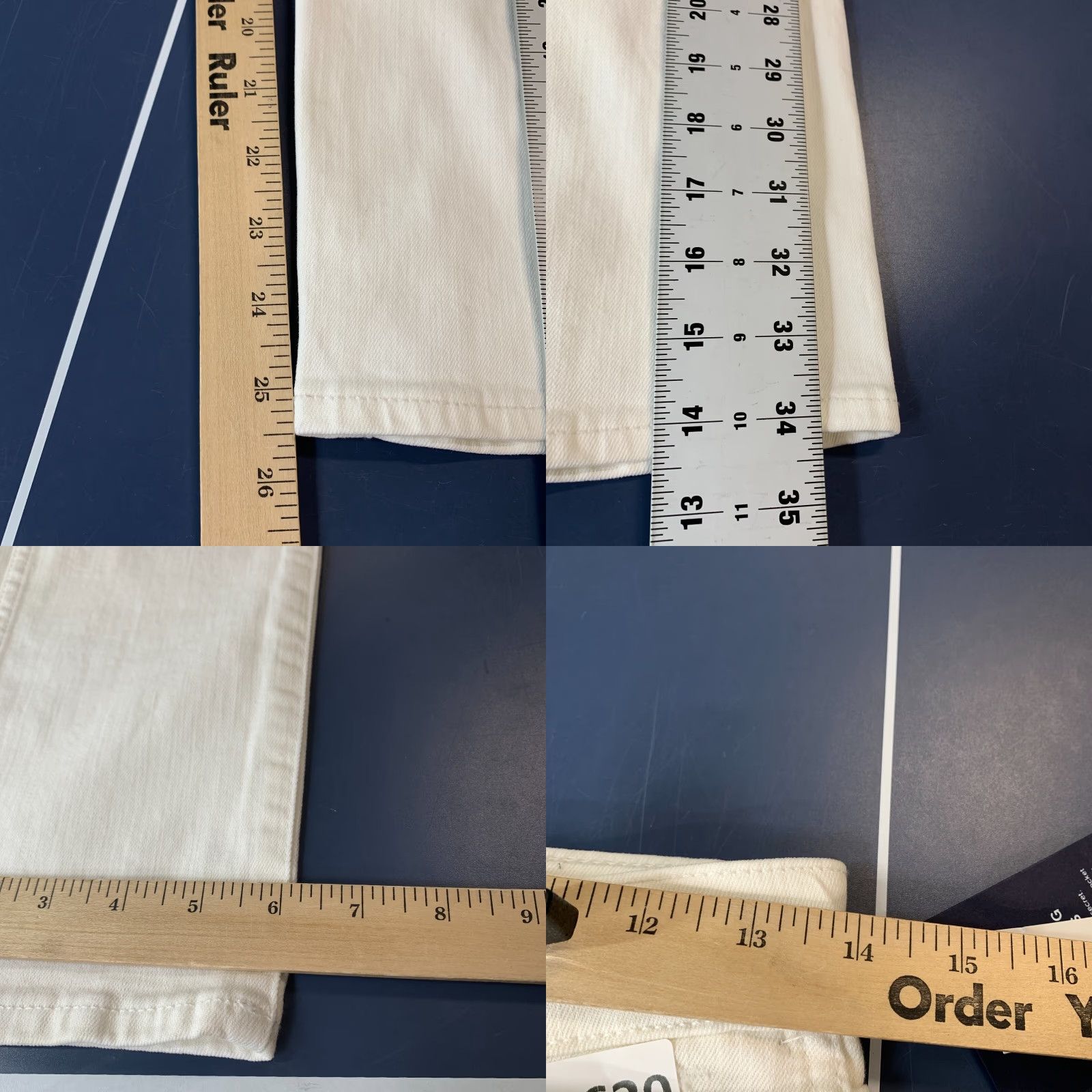 Gap GAP White Denim Jeans Womens Petite 26 Slim Straight Casual 26P NWT Size 26" / US 2 / IT 38 - 11 Thumbnail