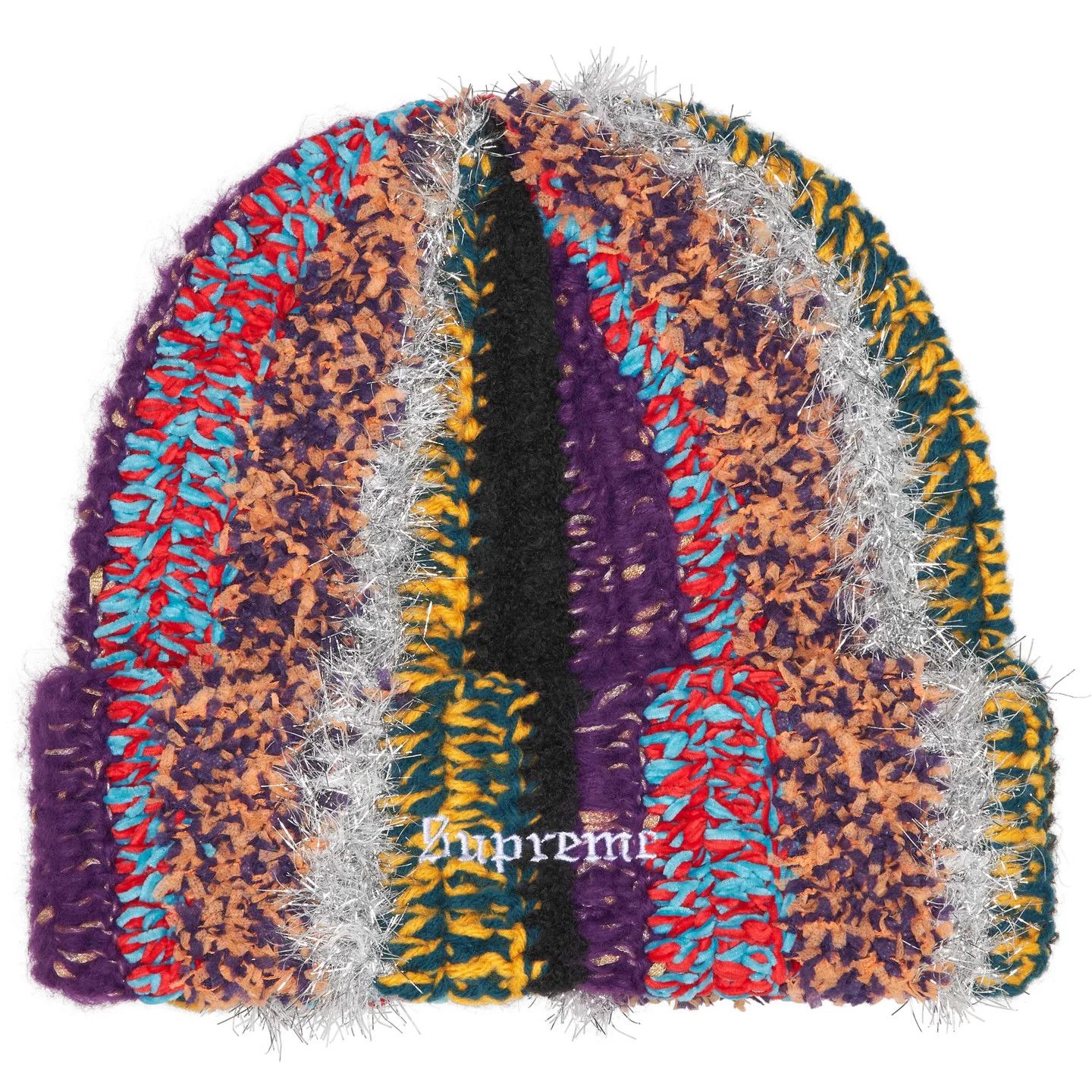 Supreme Supreme Tinsel Stripe Beanie Size ONE SIZE - 1 Preview
