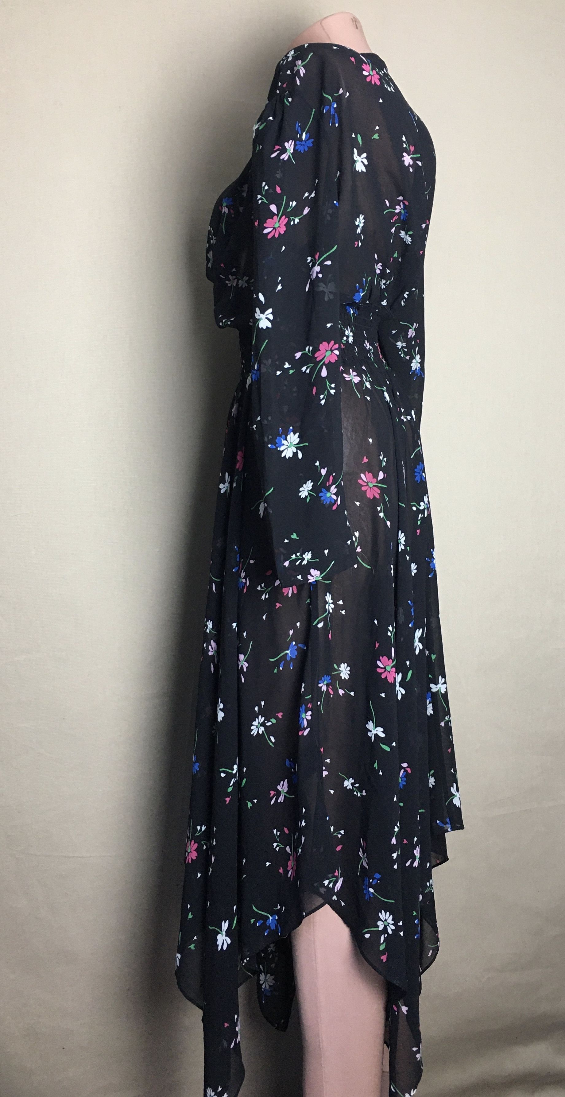 Maje MAJE Rayman Dress Women's 3/4 Sleeve Floral Print Size 3/L Size L / US 10 / IT 46 - 5 Thumbnail