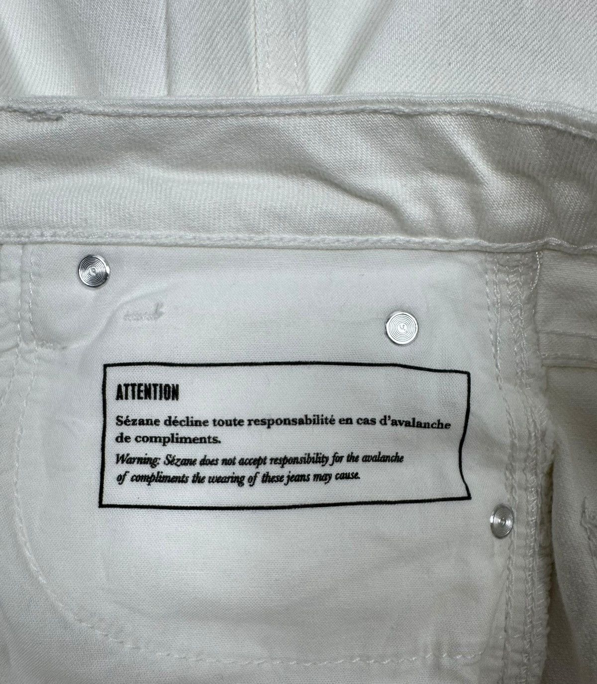Sezane Sezane Denim Pants High Waisted Slim Jeans size 26 Size 26" / US 2 / IT 38 - 14 Thumbnail