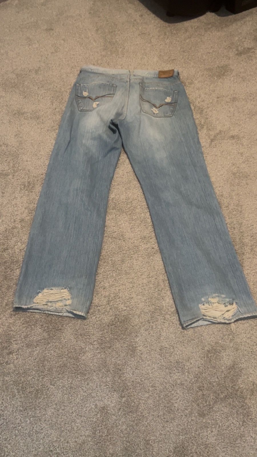 Other Vintage Distressed Ripped Jeans Size US 34 / EU 50 - 5 Thumbnail
