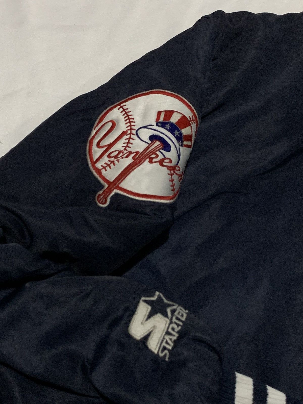 Starter × Vintage Vintage 90's New York Yankees Diamond Collection Satin Size US L / EU 52-54 / 3 - 6 Thumbnail