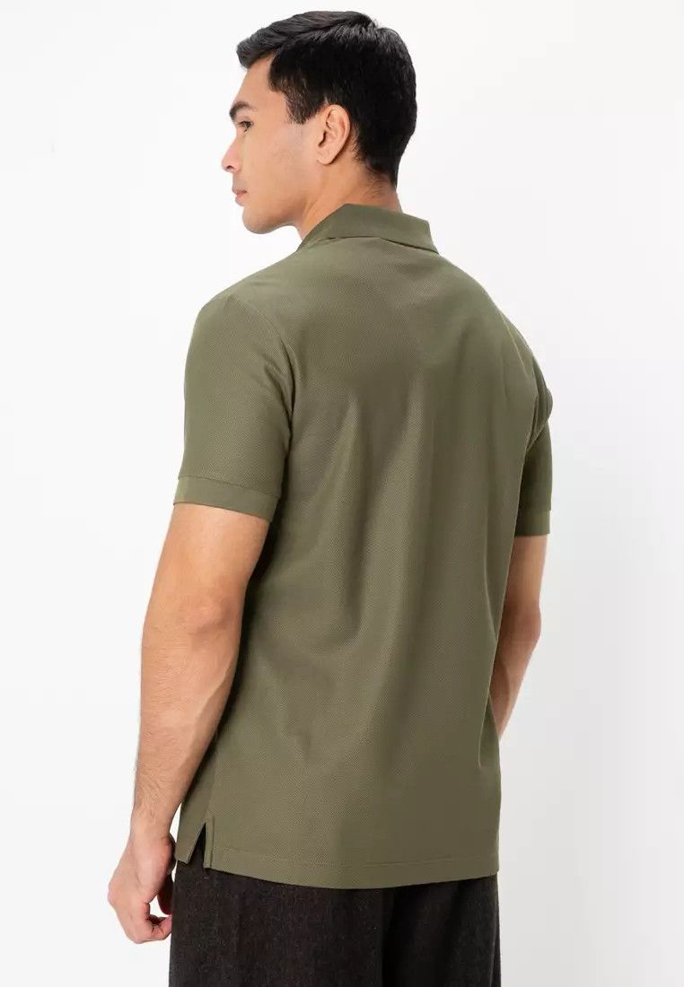 Burberry BURBERRY olive green logo embroidered polo shirt Large q Size US L / EU 52-54 / 3 - 2 Thumbnail