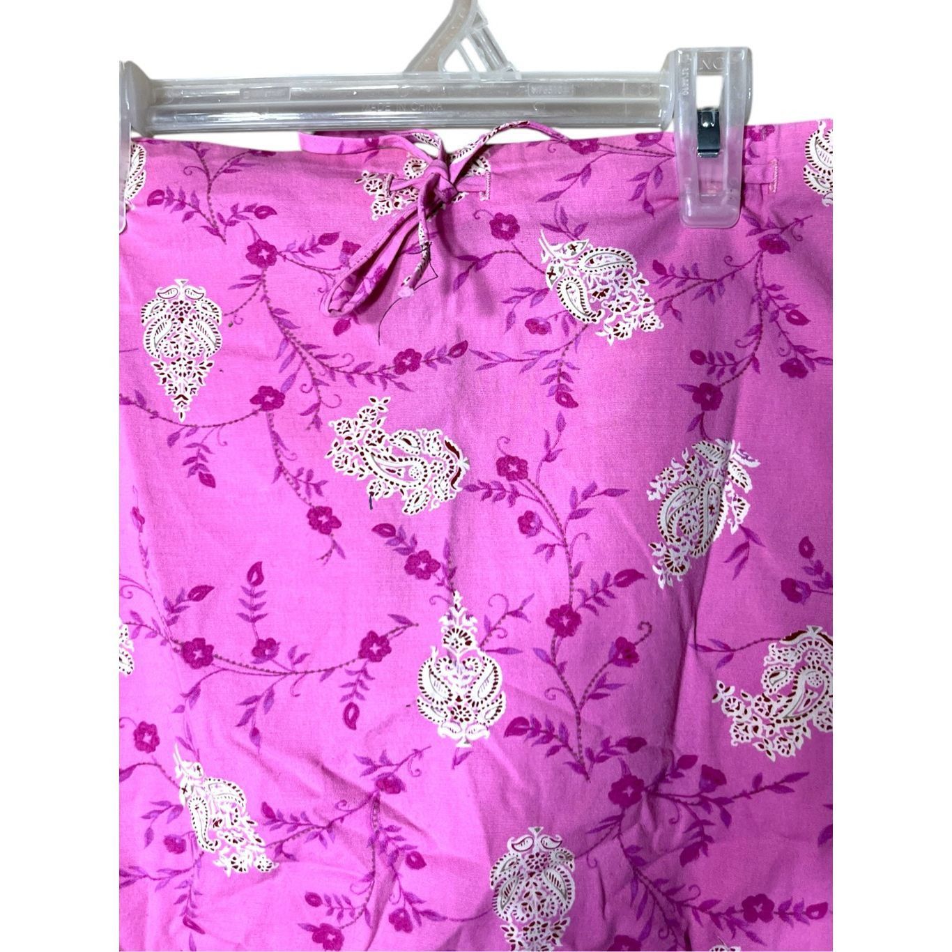 Other Vintage Street Flower 90s Y2K Pink Paisley Skirt Size M Size 28" / US 6 / IT 42 - 5 Thumbnail