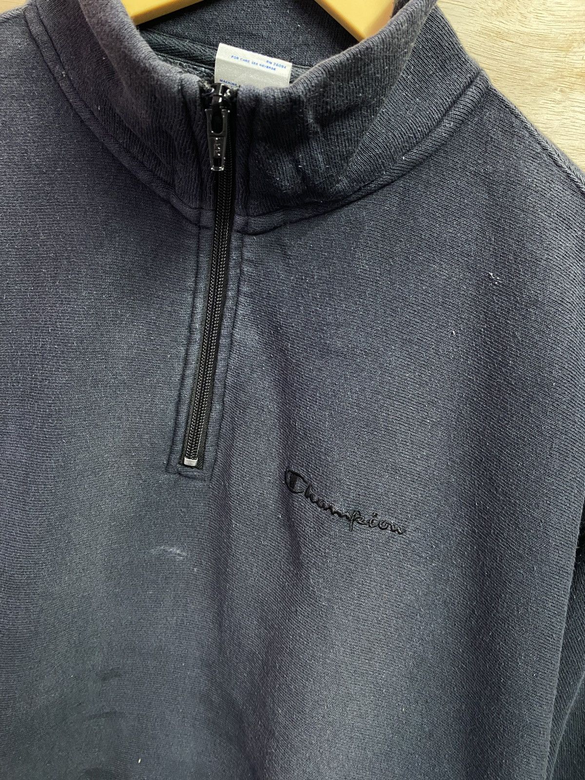 Champion vintage Champion half-zip sweatshirt with embroidered logo Size US XL / EU 56 / 4 - 2 Thumbnail