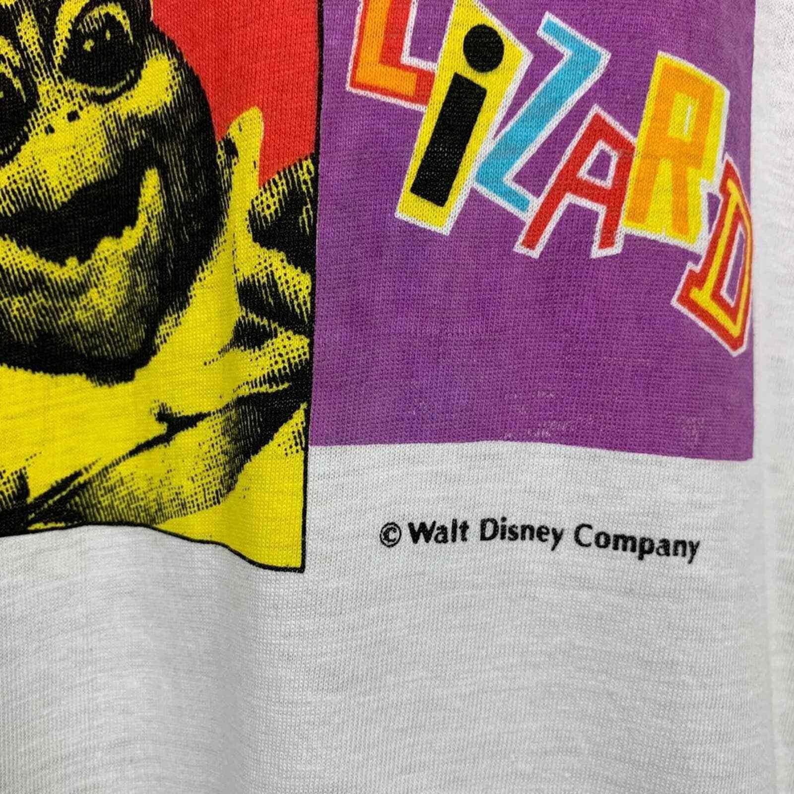 Disney Vintage 90s Disney Dinosaurs Party Lizard White T Shirt XL Size US XL / EU 56 / 4 - 3 Thumbnail