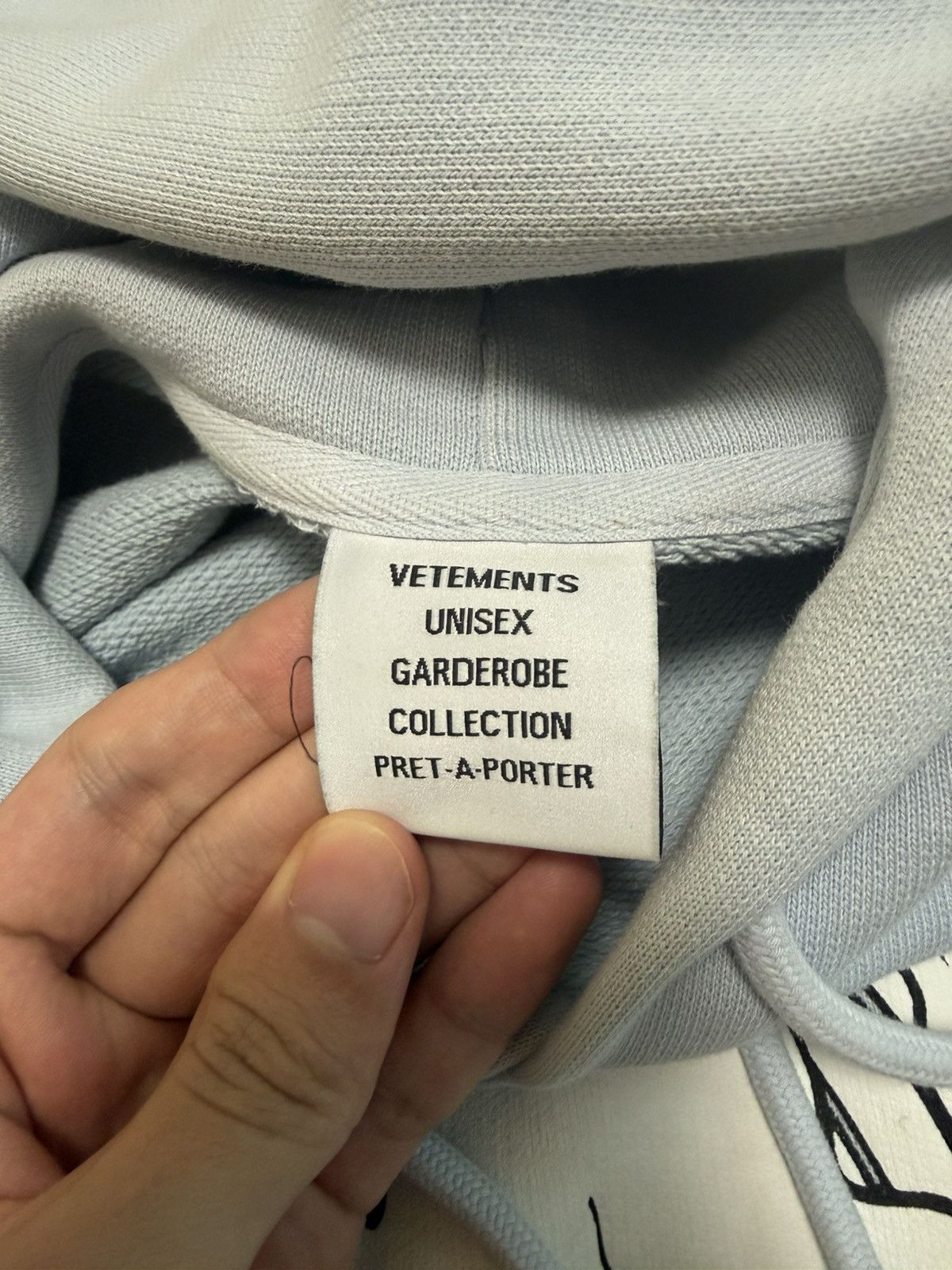 Vetements Vetements Unicorn Hoodie Baby Blue Size US XS / EU 42 / 0 - 4 Thumbnail