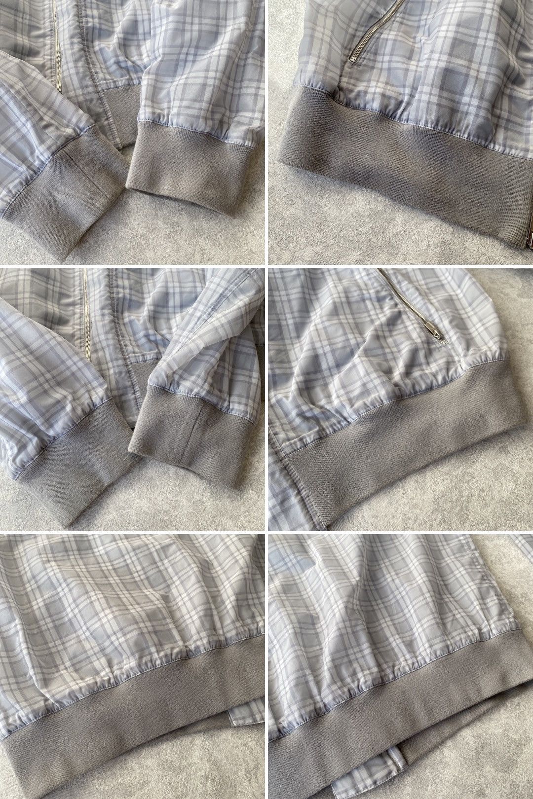 Hermes Vintage Hermès Check Pattern Bomber Jacket Plaid Lightweight Size US L / EU 52-54 / 3 - 16 Thumbnail