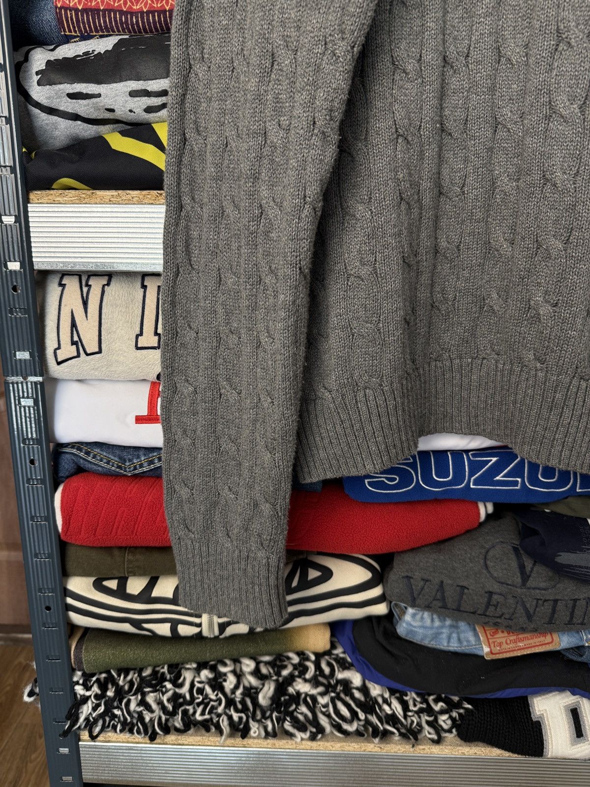 Polo Ralph Lauren Polo Ralph Lauren Cable Knit Blue Sweater Jumper Old money Size US XL / EU 56 / 4 - 8 Thumbnail