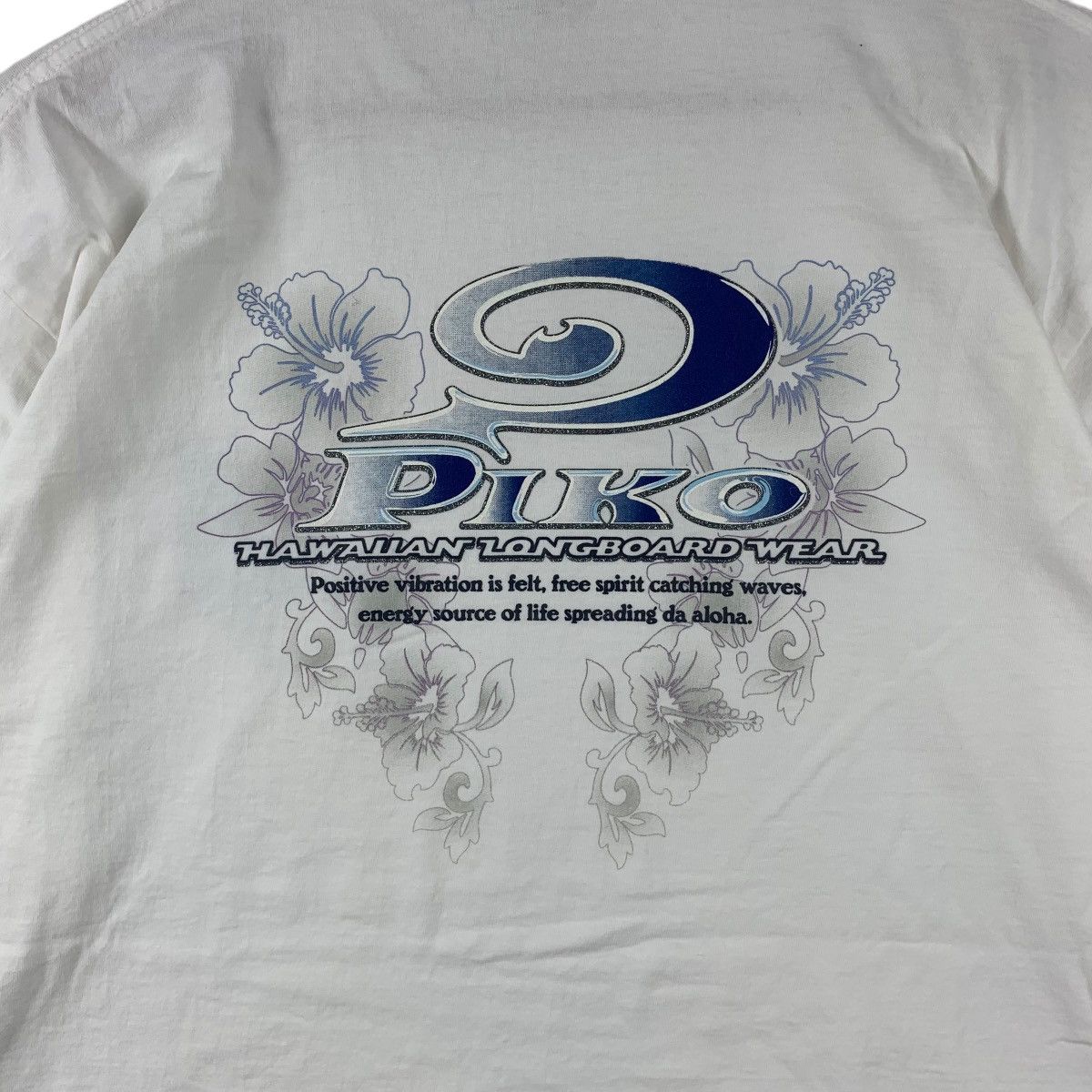 Vintage Vintage PIKO HAWAIIAN LONGBOARD Wear Floral Tee Shirt Top Size XL / US 12-14 / IT 48-50 - 7 Thumbnail