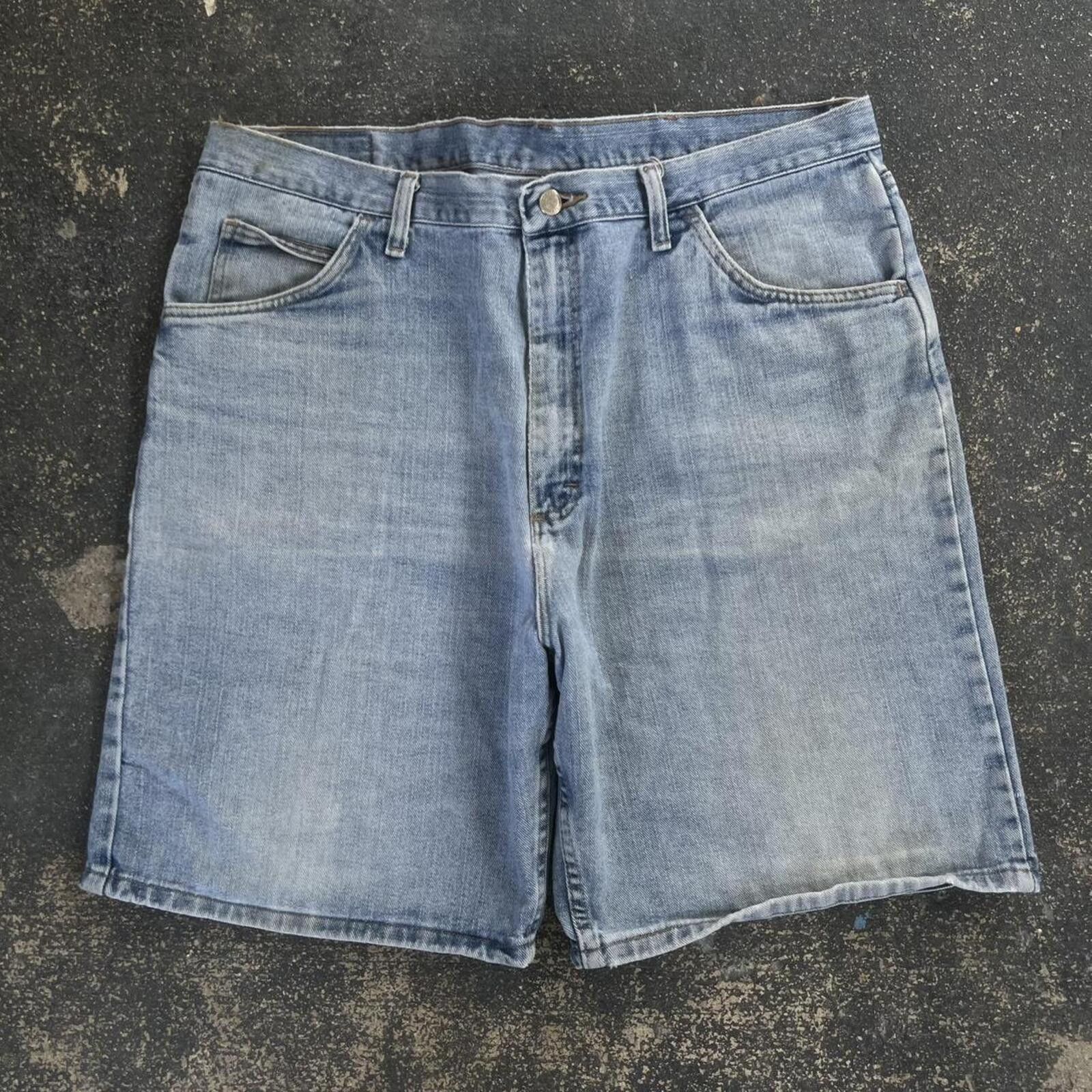 Vintage Y2K Baggy Blue Denim Jort Shorts