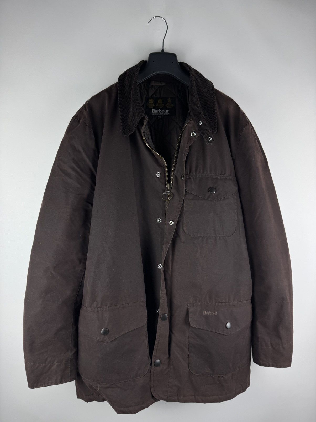 Barbour Barbour Eton Waxed Jacket Brown Quilted Lined 🏴󠁧󠁢󠁥󠁮󠁧󠁿 Size US XL / EU 56 / 4 - 1 Thumbnail
