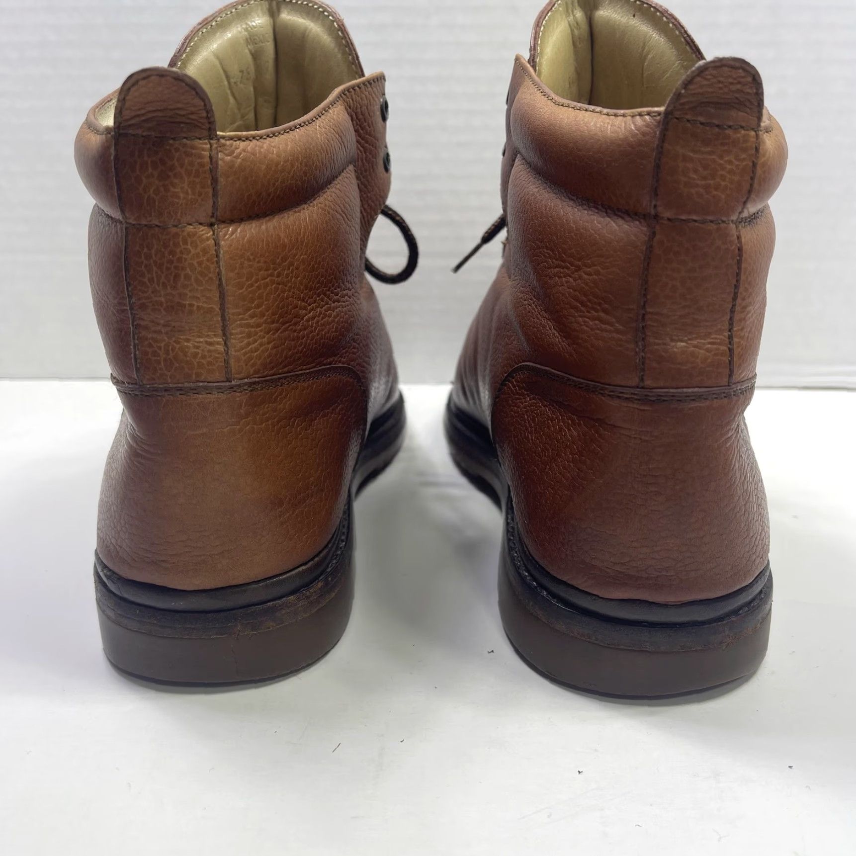 Cole Haan VINTAGE Cole Haan COUNTRY Boots Mens Size 9.5 Brown Leather Ankle Hiking Lace Up Combat Rubber Sole Size US 10 / EU 43 - 4 Thumbnail