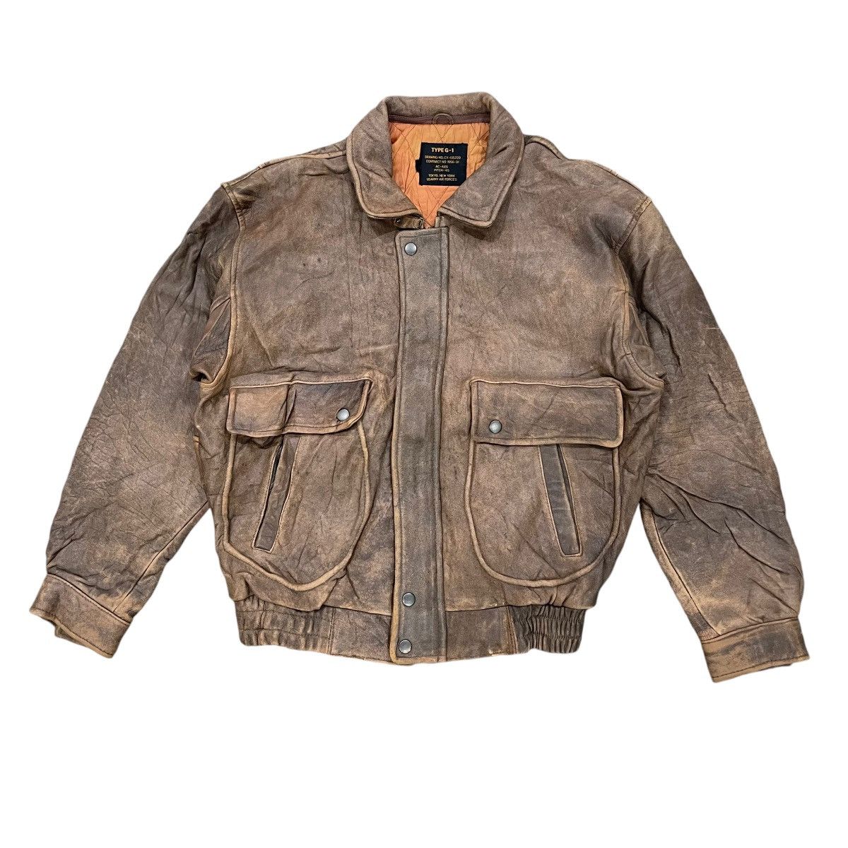 d*e様 80s G-1 real leather bomber jacket 80s type G-1 real leather bomber jacket