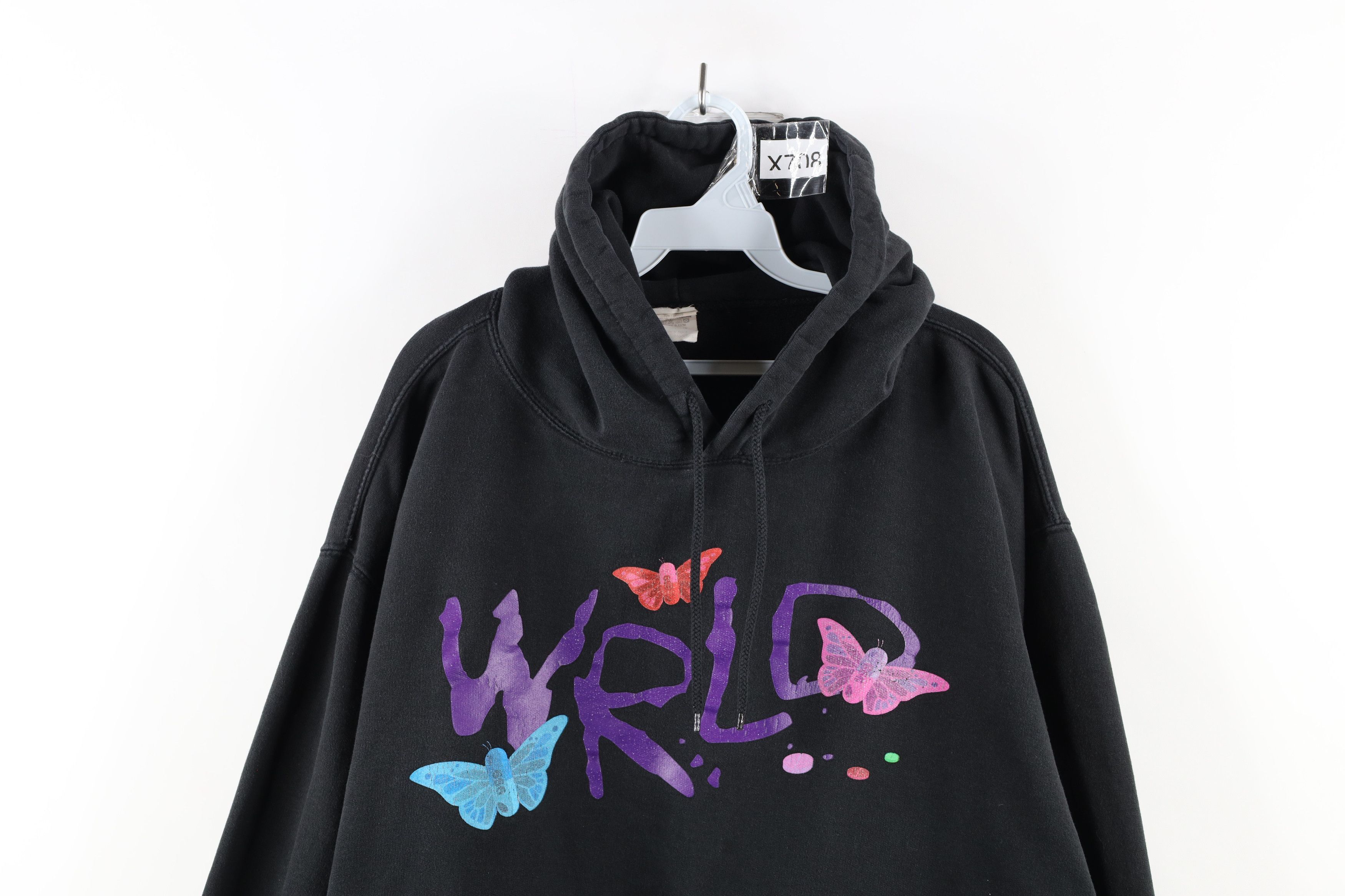 Vintage Vintage Streetwear Butterfly Pills Juice Wrld Hoodie Black Size US XL / EU 56 / 4 - 2 Thumbnail