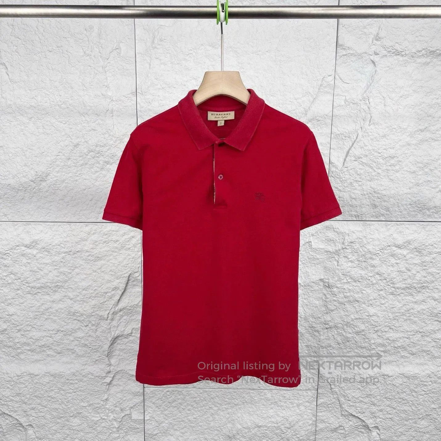 Burberry Burberry Red Equestrian Embroidered Polo. Size US XS / EU 42 / 0 - 1 Thumbnail