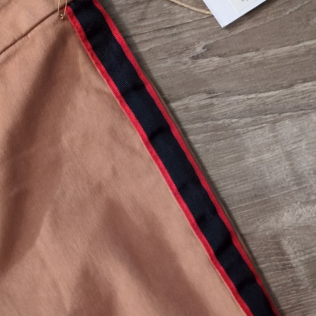 Other Lila Ryan Camel The Kit Side Stripe Crop Trousers Size 12 Size 34" / US 12 / IT 48 - 2 Thumbnail