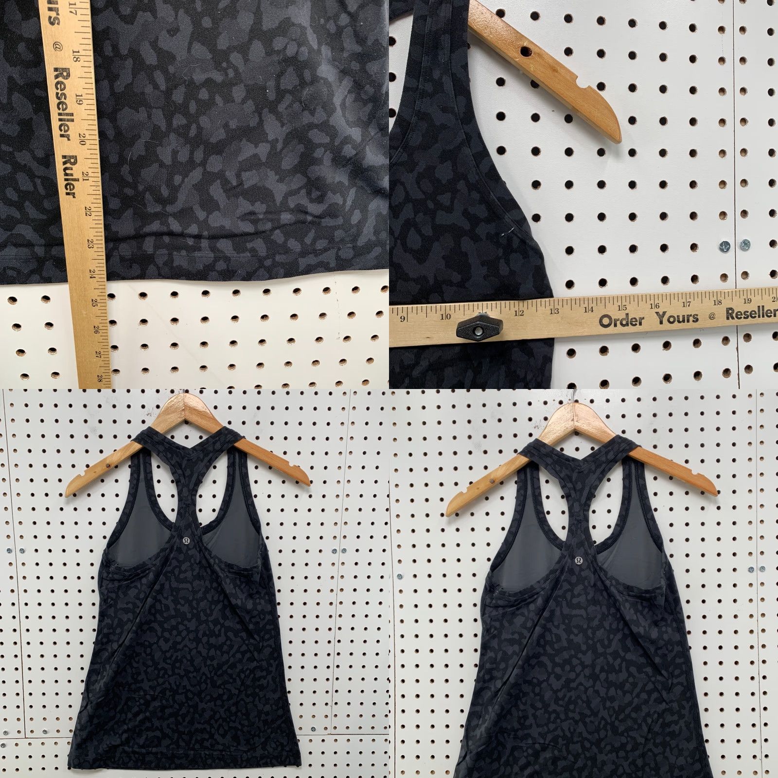 Lululemon Lululemon Active Tank Top Womens Small Black Leopard Racerback FITS 13X24 13X24 Size S / US 4 / IT 40 - 8 Thumbnail