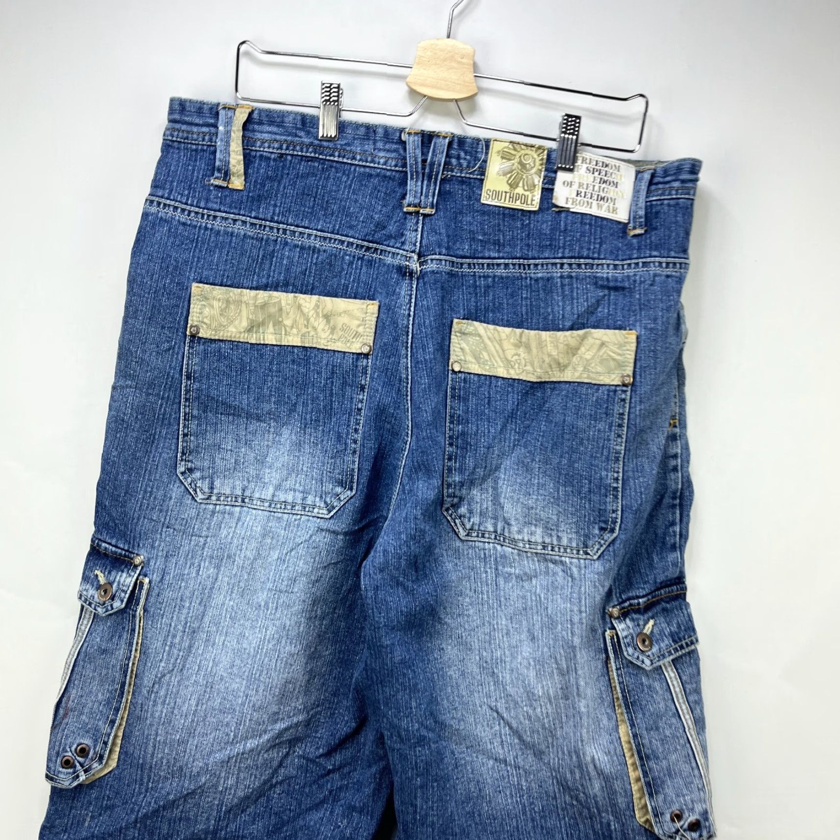 Southpole VINTAGE Southpole Jorts Jeans Shorts Denim Baggy Hip Hop Urban 38 Men's Blue Size US 38 / EU 54 - 2 Thumbnail