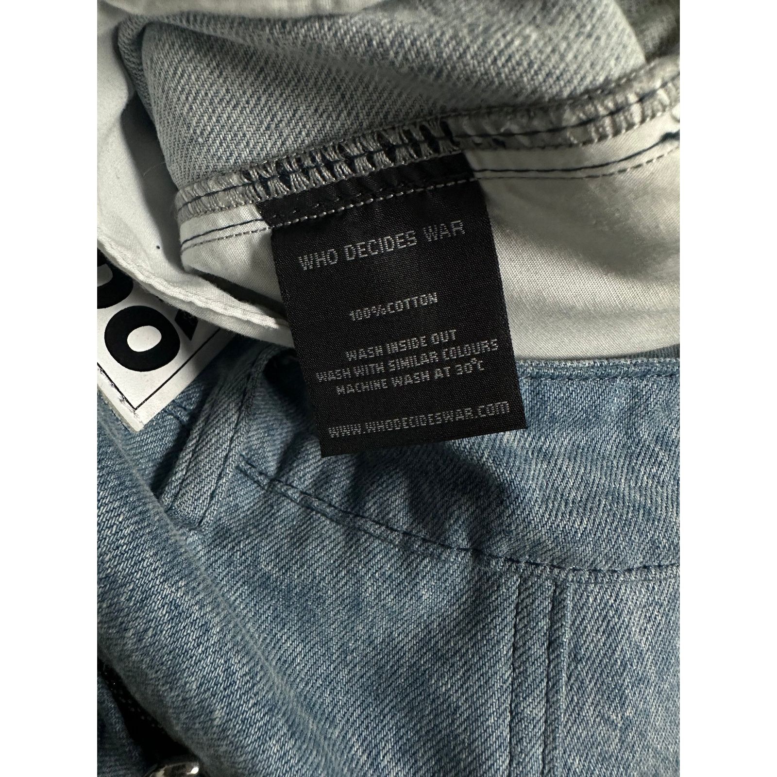 Who Decides War WDW Moto Denim Light Wash Navy Used 32 Size US 32 / EU 48 - 4 Thumbnail